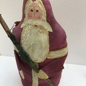 Vintage Cris Kringle Huckleberry Friends Santa Christmas Decor Collectable